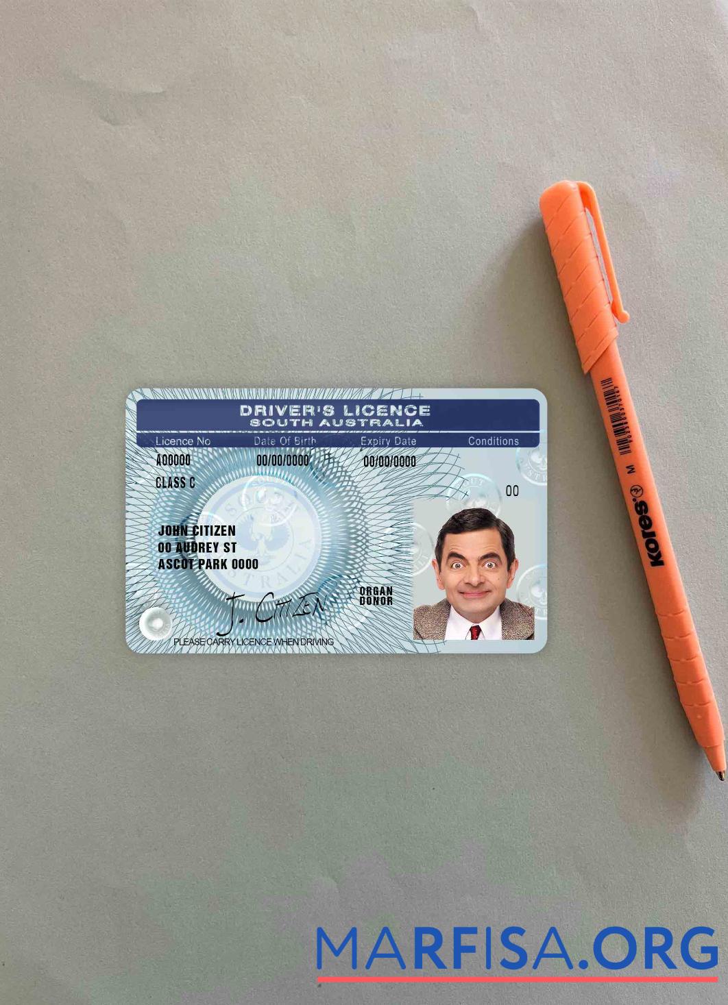 Realistic South Australia DL photolook download for verification